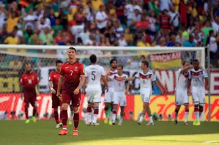 A goleada (4-0) contra a Alemanha deu início ao Mundial 2014, o pior que Portugal disputou com Ronaldo