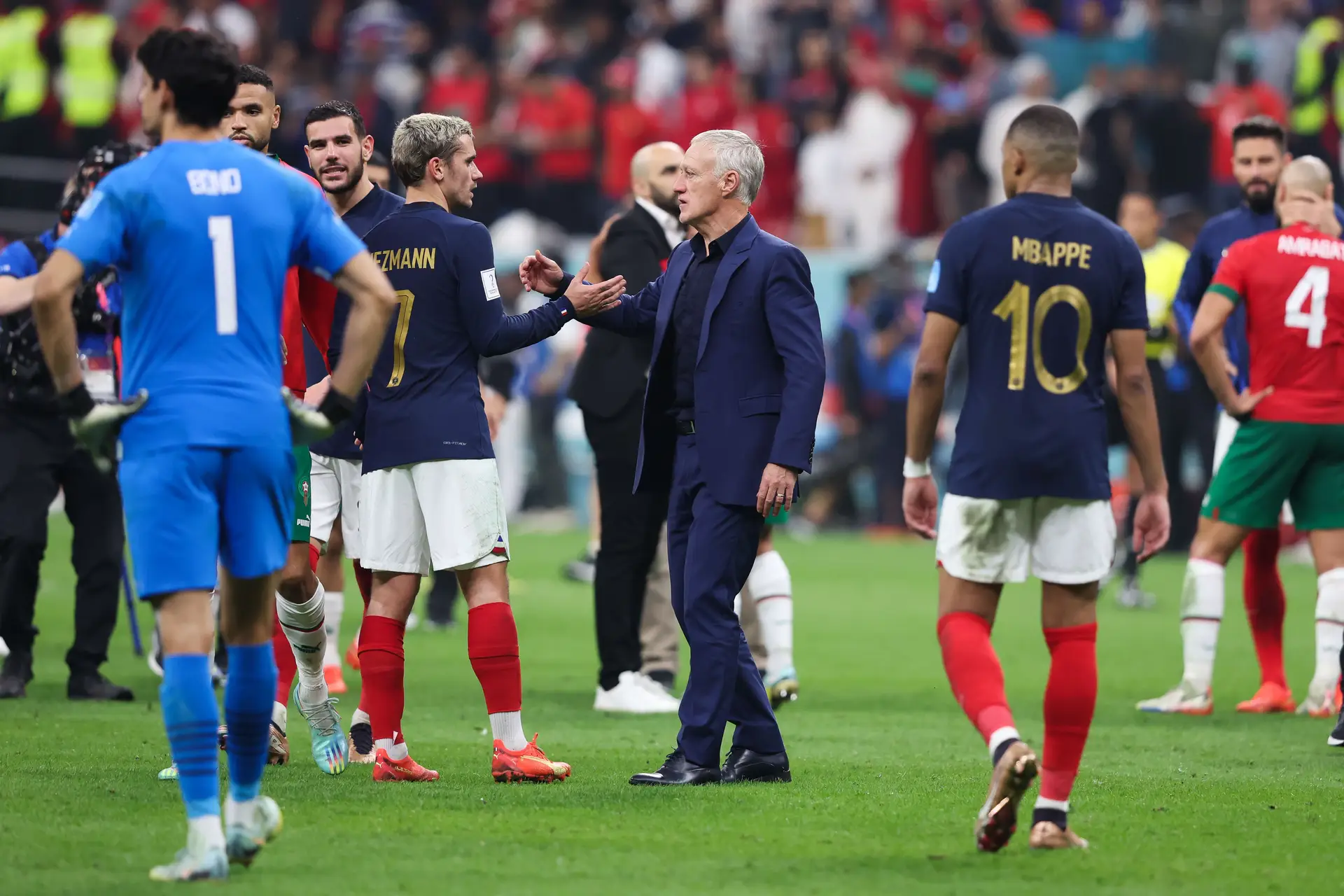 França - Marrocos. A gestão do treinador Griezmann derruba a muralha que diz adeus atacando