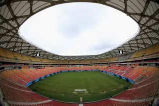 A Arena Amazónia, construída para o Mundial 2014, é pouco utilizada