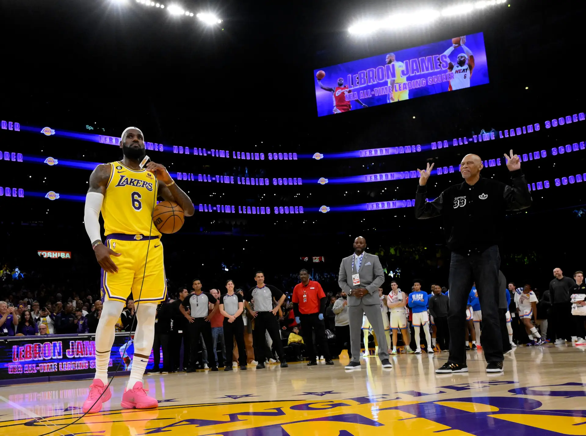38.390: LeBron James superou Kareem Abdul-Jabbar para ser o melhor marcador da história da NBA e esta é a história de como o conseguiu