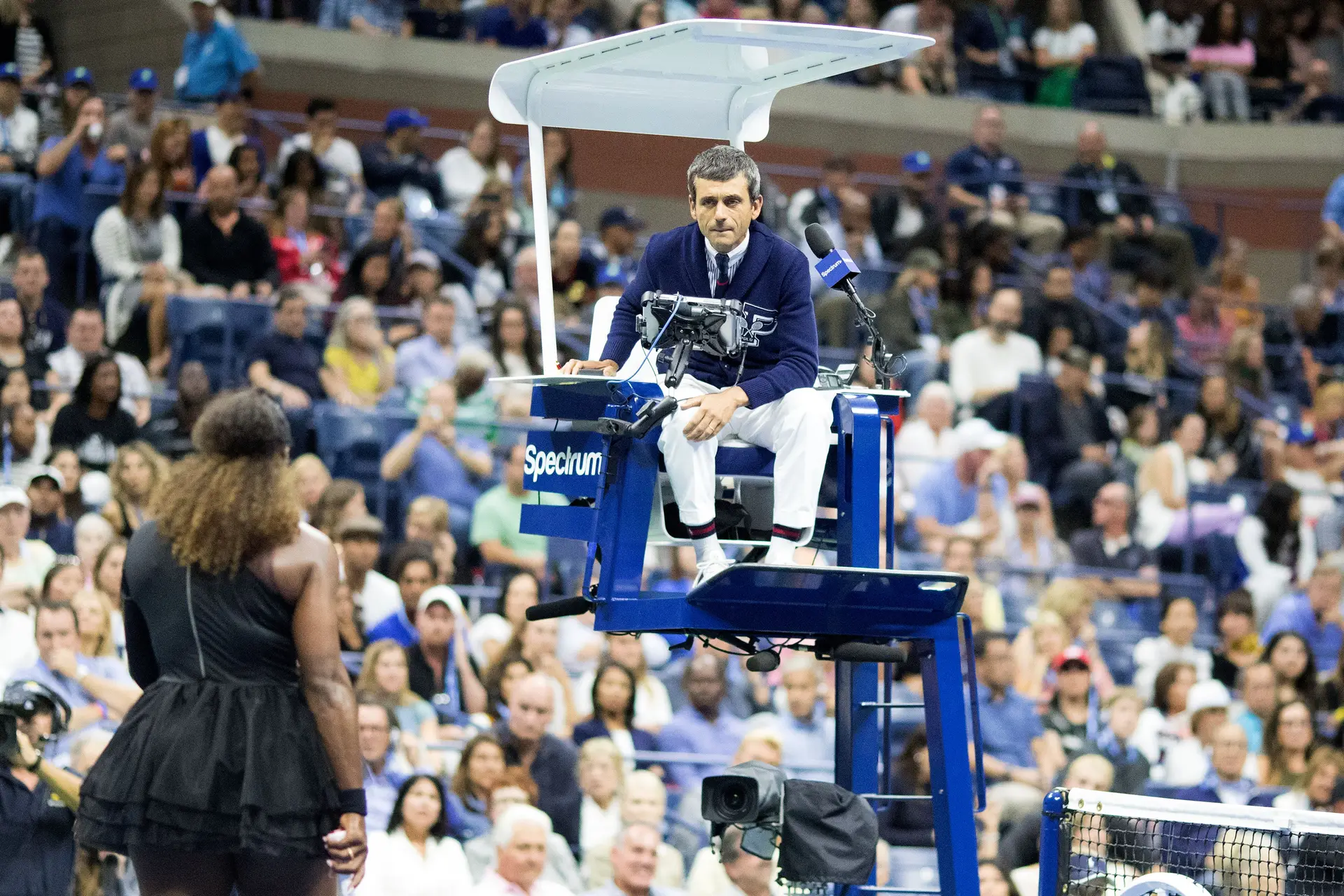 Na final feminina do US Open, em 2018, quando Serena acusou o árbitro português de a acusar de mentir e fazer batota