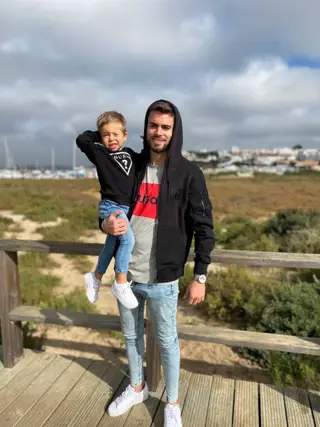Com o filho, Mateo