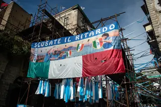 Em Nápoles, onde Diego é divindade, está montada a festa do primeiro título sem Maradona, uma “reconciliação com o passado”