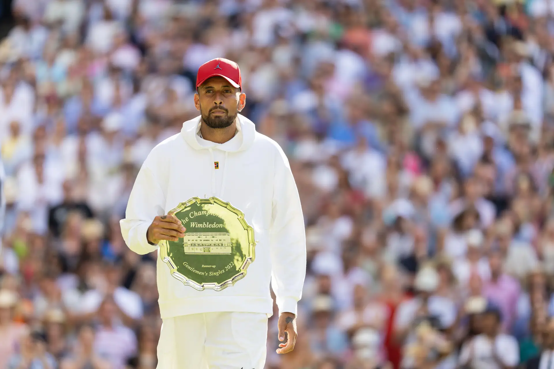 Wimbledon não vai ter a arte e o caos de Nick Kyrgios: australiano abandona por lesão no pulso