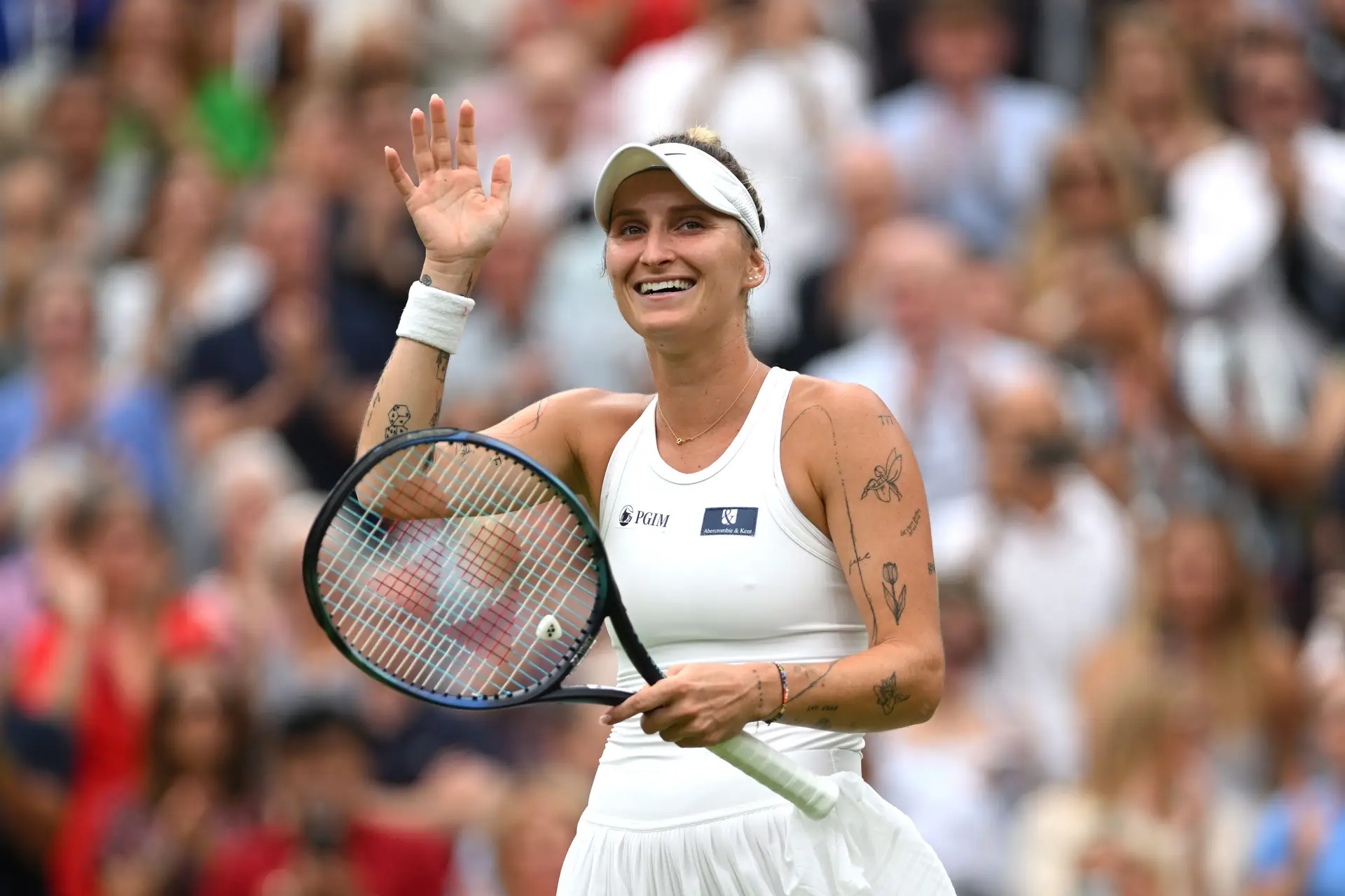 Marketa Vondrousova, a primeira não cabeça de série a chegar à final de Wimbledon em 60 anos