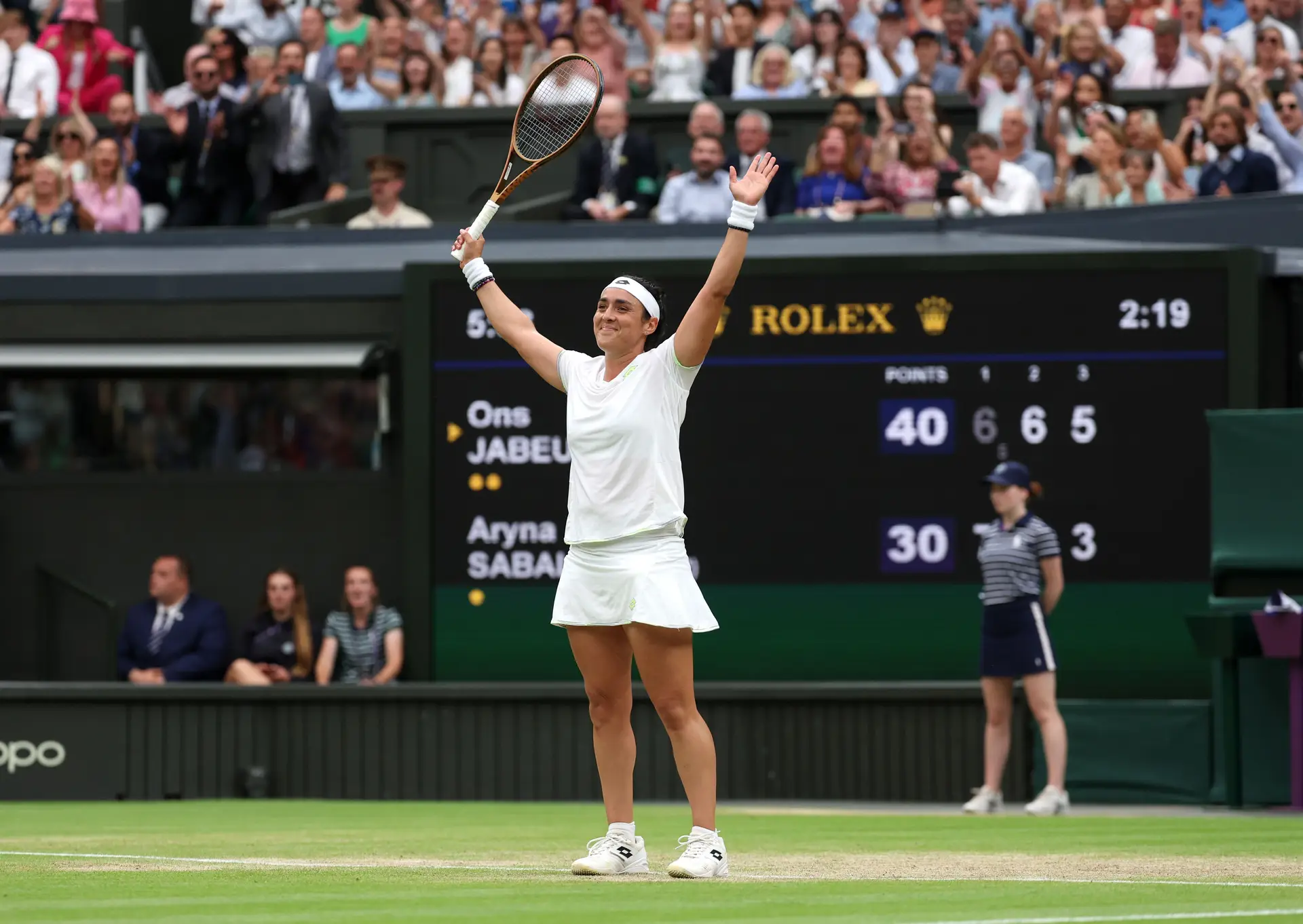 Jabeur 'tá Ons e regressa à final de Wimbledon
