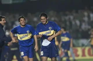 As lágrimas depois da vitória na Libertadores, em 2000