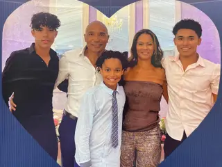 Luís com a família 