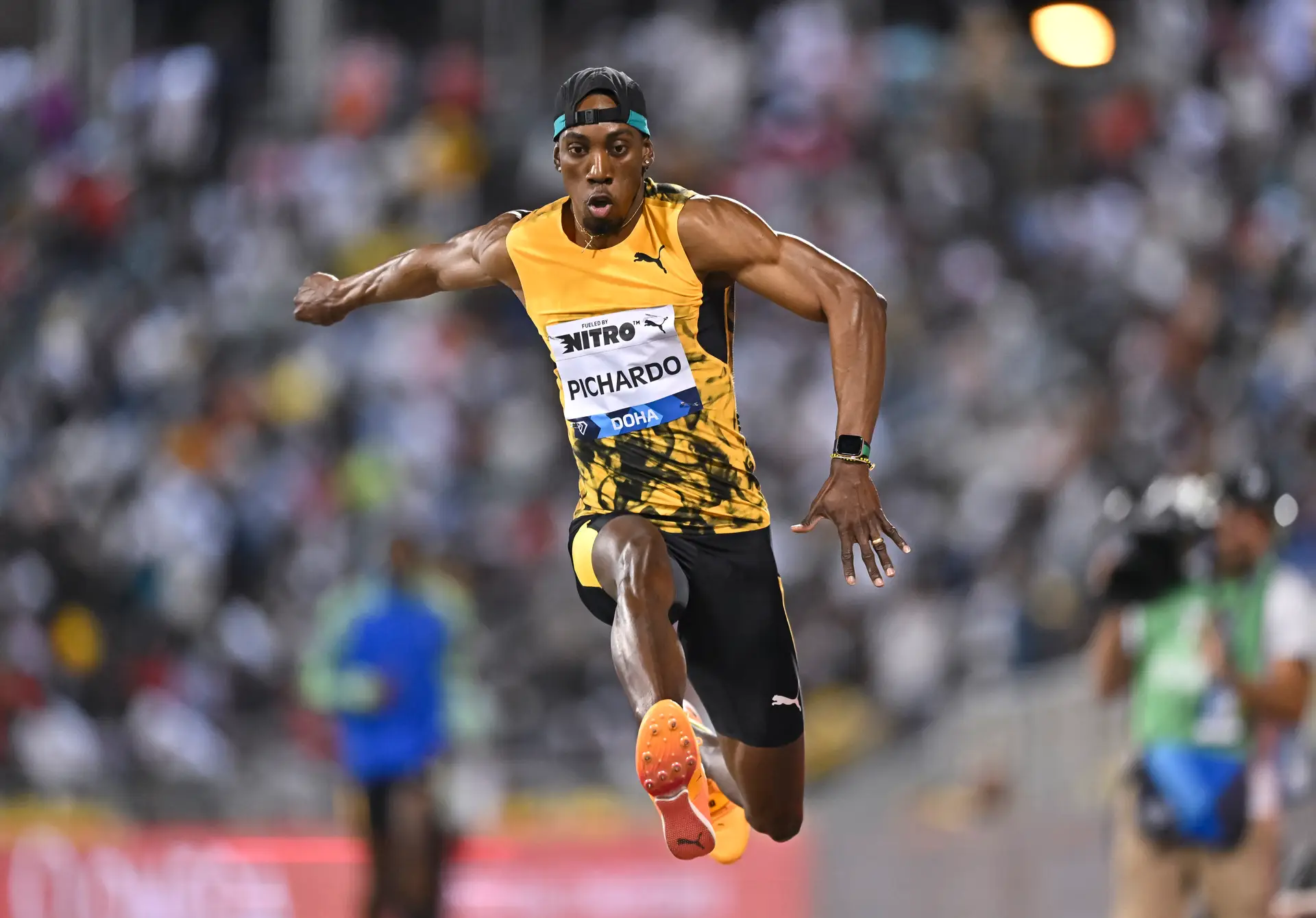 A última vez que Pichardo competiu oficialmente foi em maio de 2023, quando venceu, em Doha, o meeting da Liga Diamante.