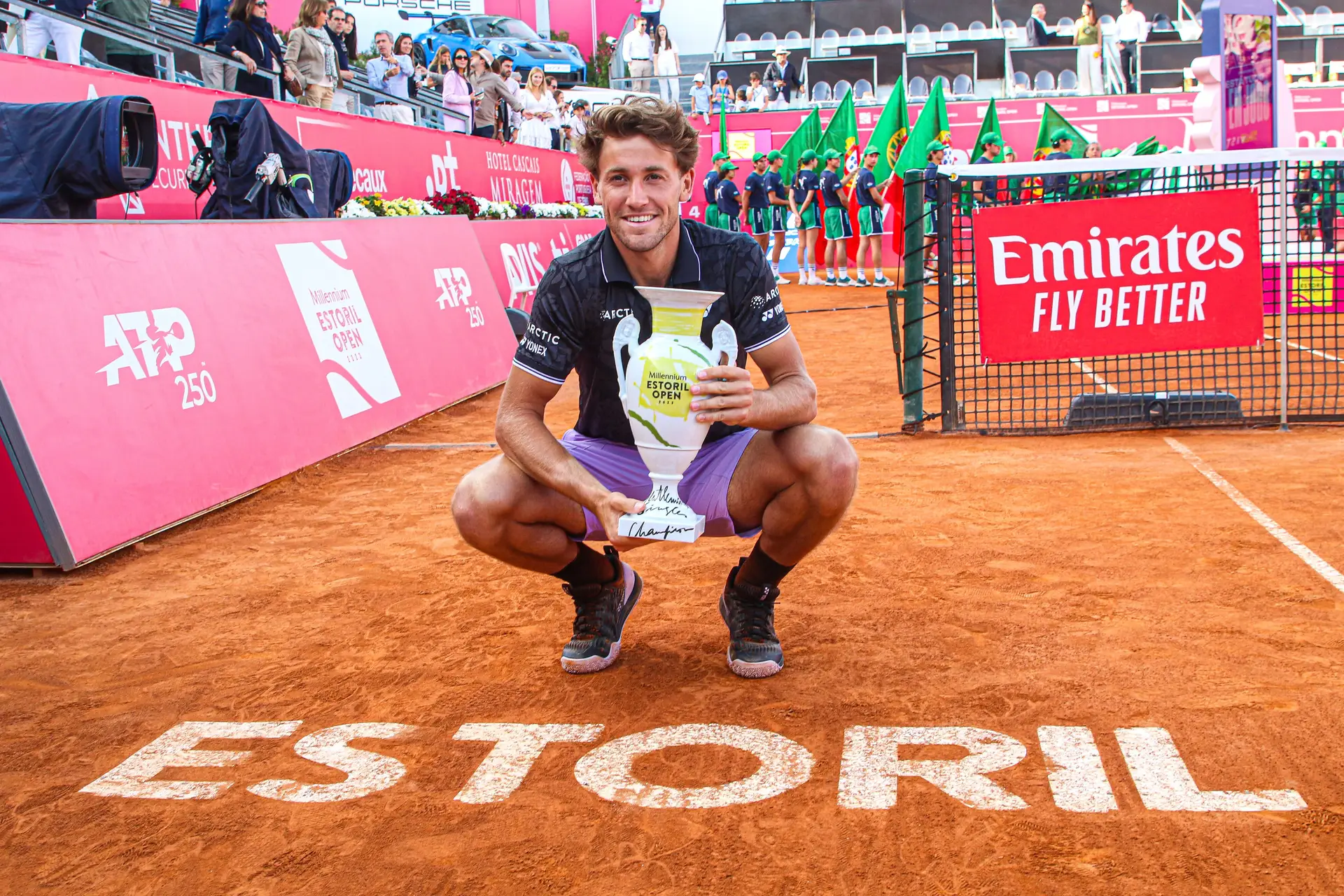 O norueguês Casper Ruud, atual número 8 do ranking ATP, venceu o Estoril Open em 2023.