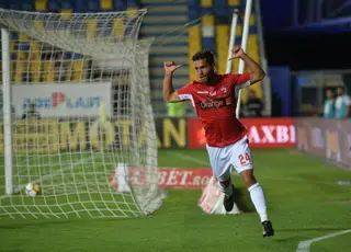 A festejar um golo acabado de marcar pelo Dinamo