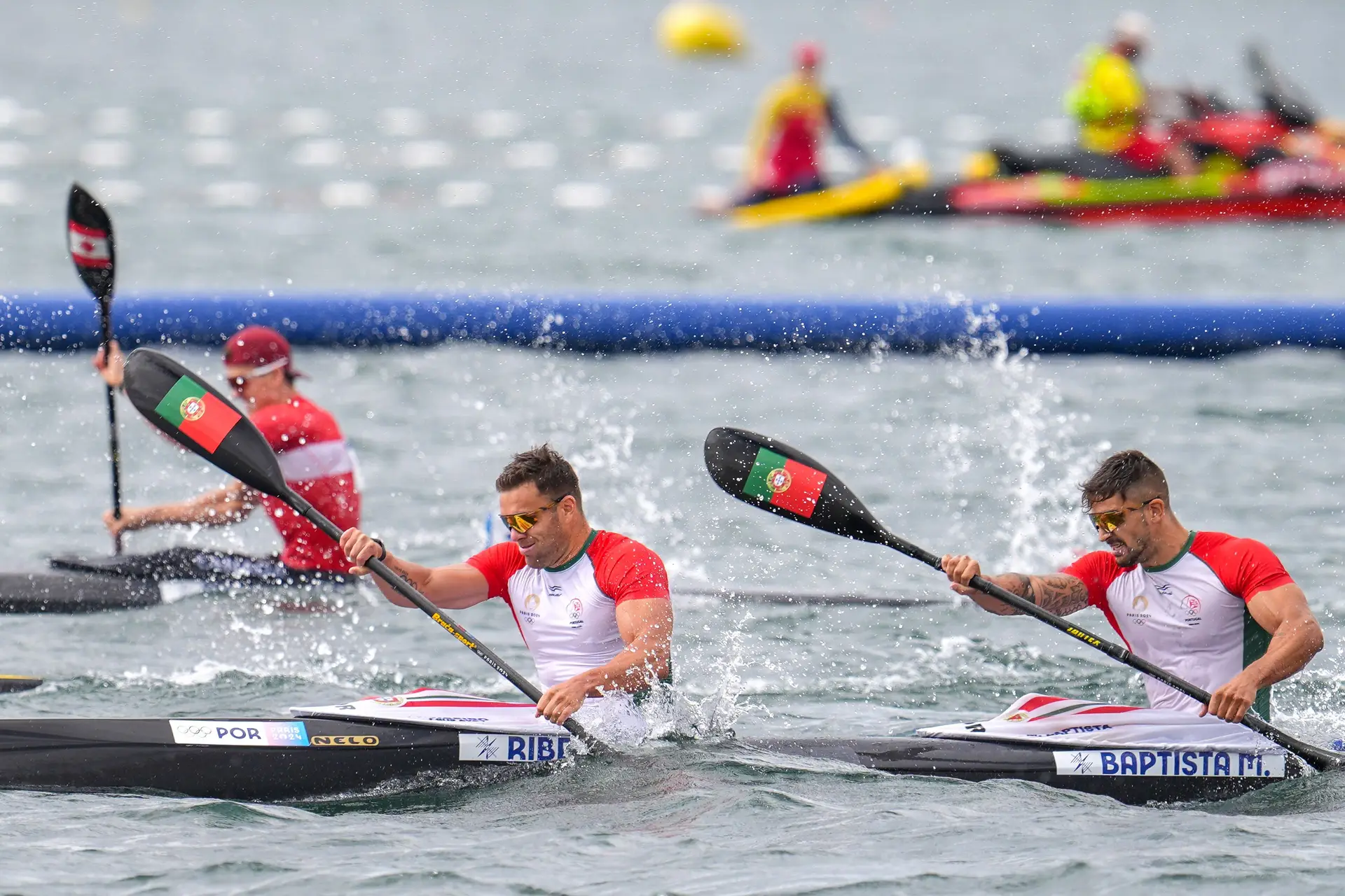 A medalha ficou a centímetros: João Ribeiro e Messias Baptista terminam K2 500 metros no 6.º lugar