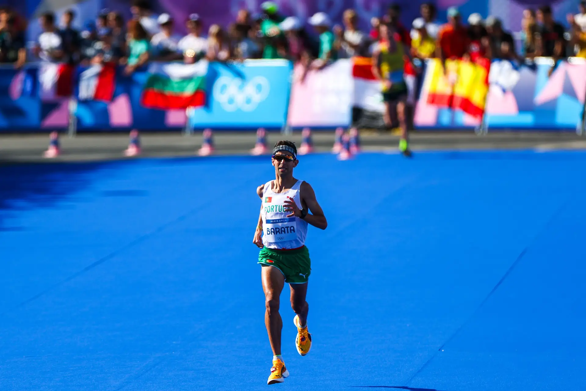 A maratona em sobe e desce não deixou Samuel Barata superar recorde de Carlos Lopes. Em Paris, o português foi 48.º