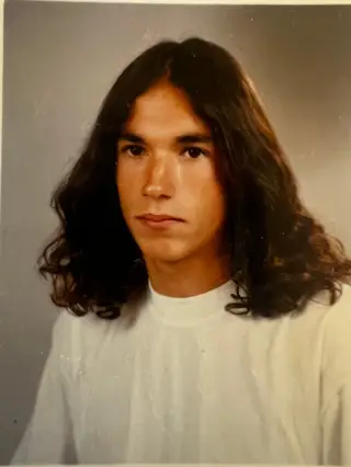 Eduardo Almeida na adolescência