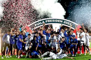 Em 2022, o treinador português conquistou a Taça do Presidente, da Indonésia, à frente do Arema FC