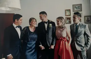 Zé com os quatro irmãos