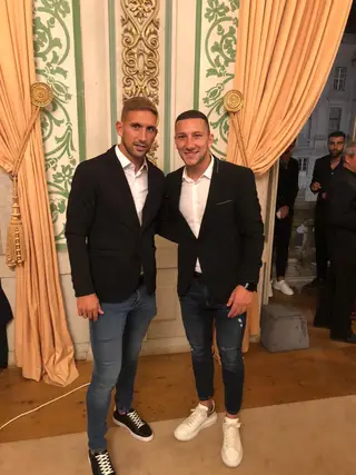 O central com o amigo André Sousa