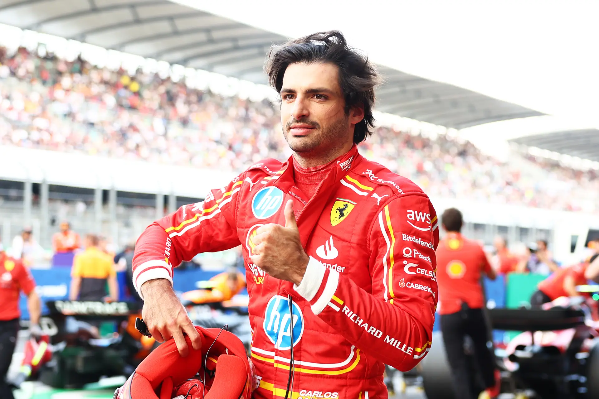 No México, sê espanhol: Carlos Sainz agarrou primeira pole position da época na Fórmula 1