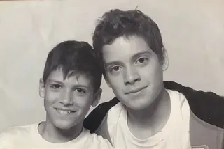 Rúben com o irmão mais velho