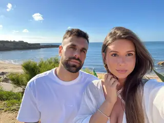 Com a namorada Inês
