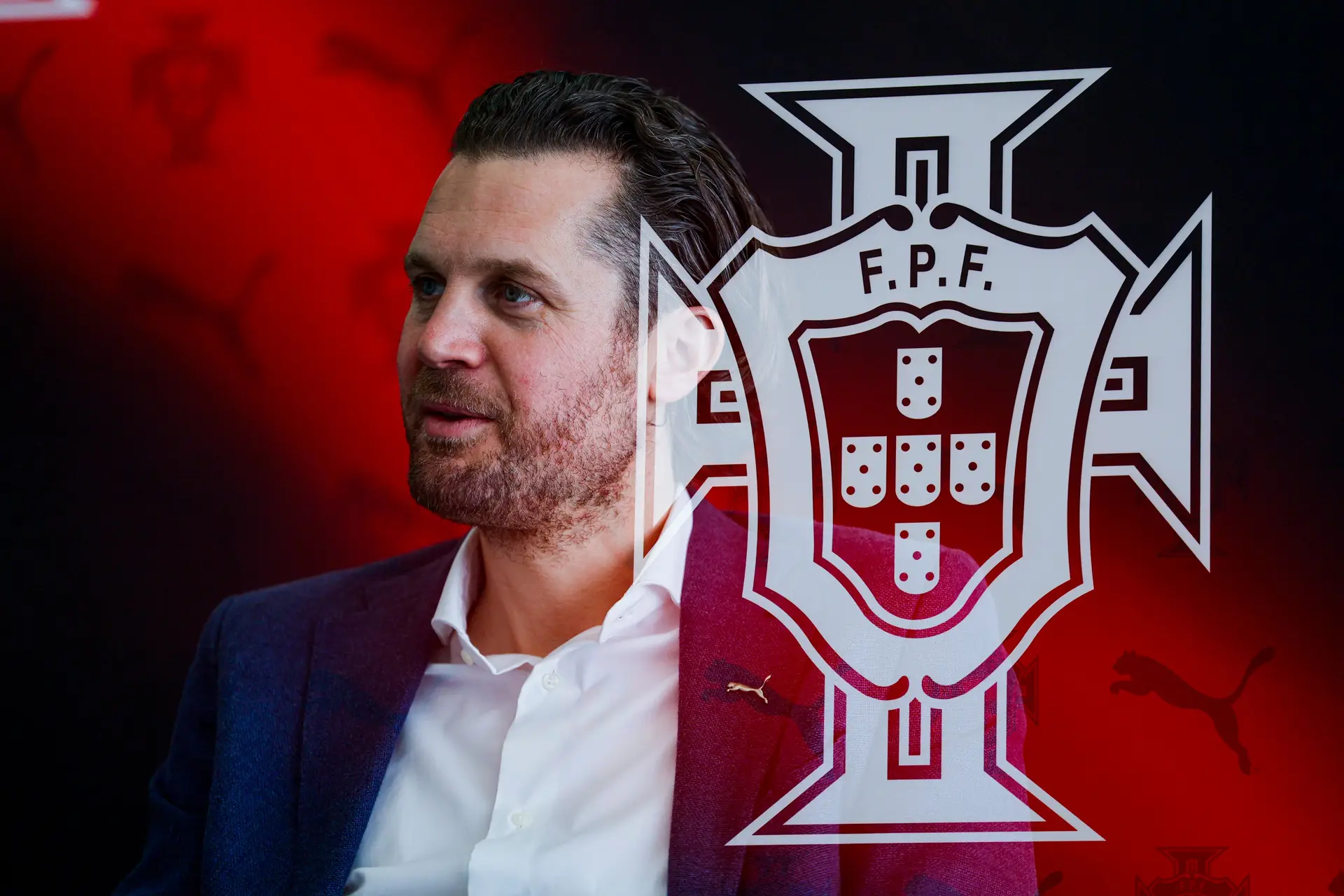Arne Freundt, diretor-geral da Puma, esteve na Cidade do Futebol, em Oeiras, para o anúncio oficial da parceria com a Federação Portuguesa de Futebol.