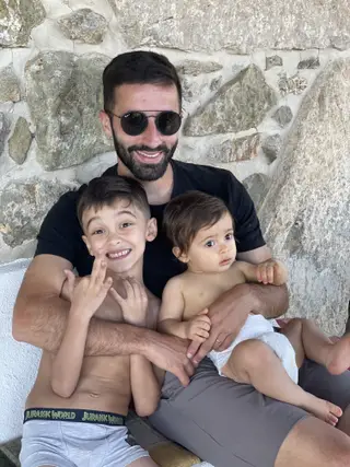 Xavier e os dois filhos