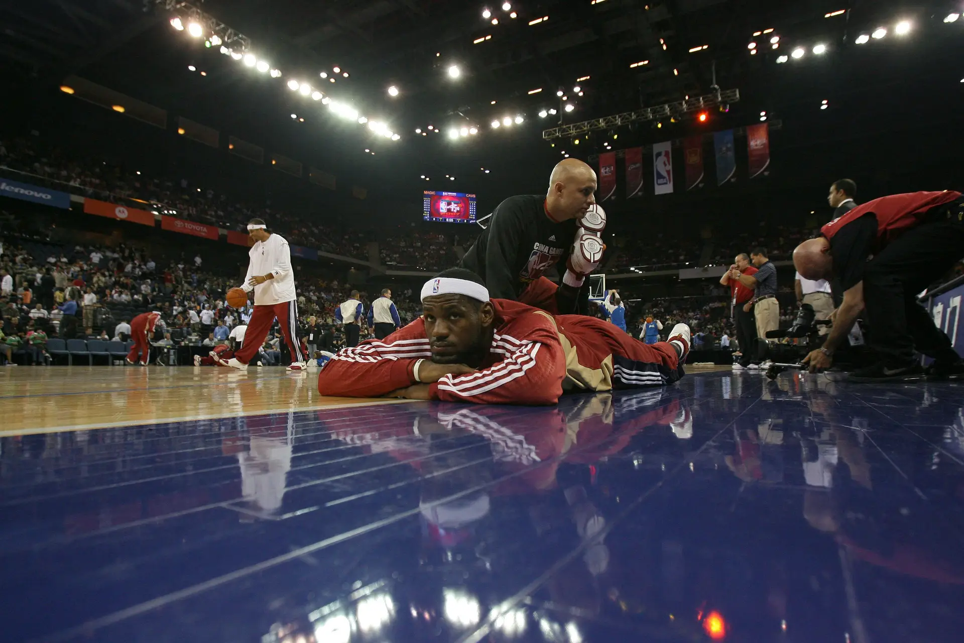 LeBron James em Macau, na última vez que a NBA organizou jogos por lá, em 2007