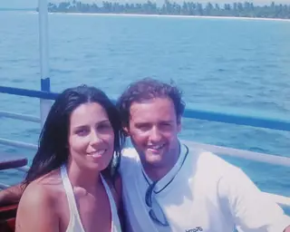 Rui Mota com a mulher, Dora