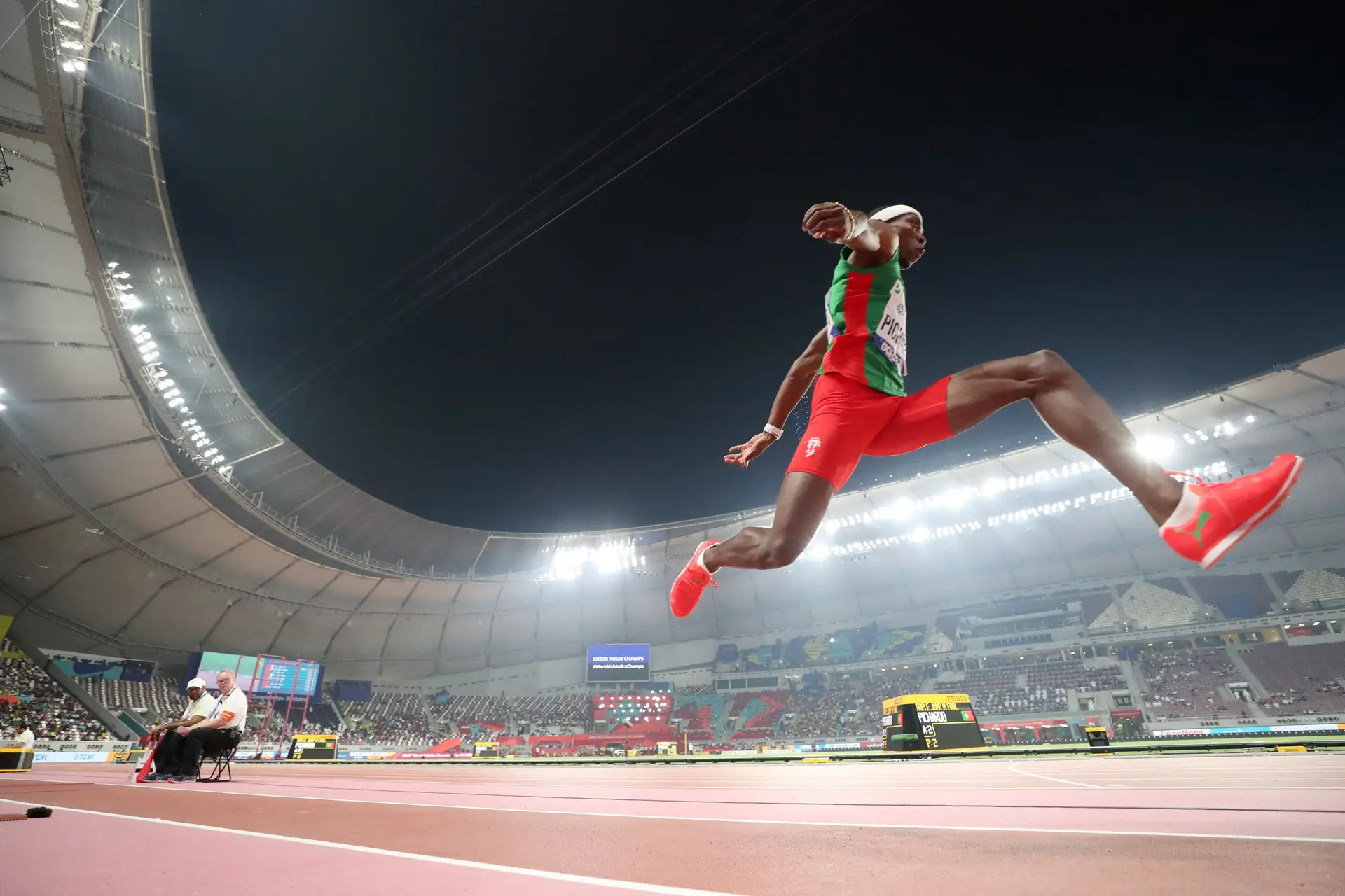 Pedro Pablo Pichardo a competir nos Mundiais de 2019.