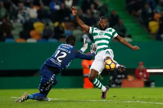 Em ação pelo V. Setúbal num jogo contra o Sporting, em 2016