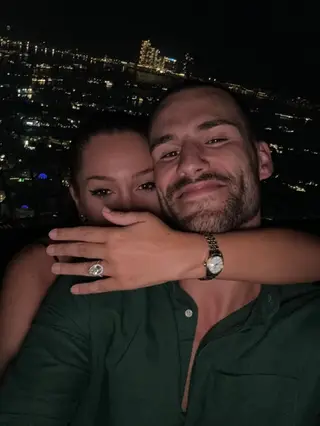 André com a noiva