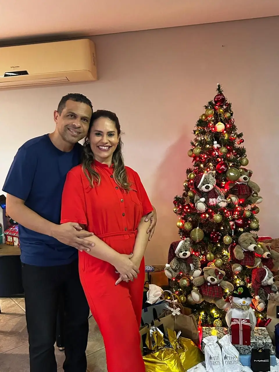 Geovanni com a mulher