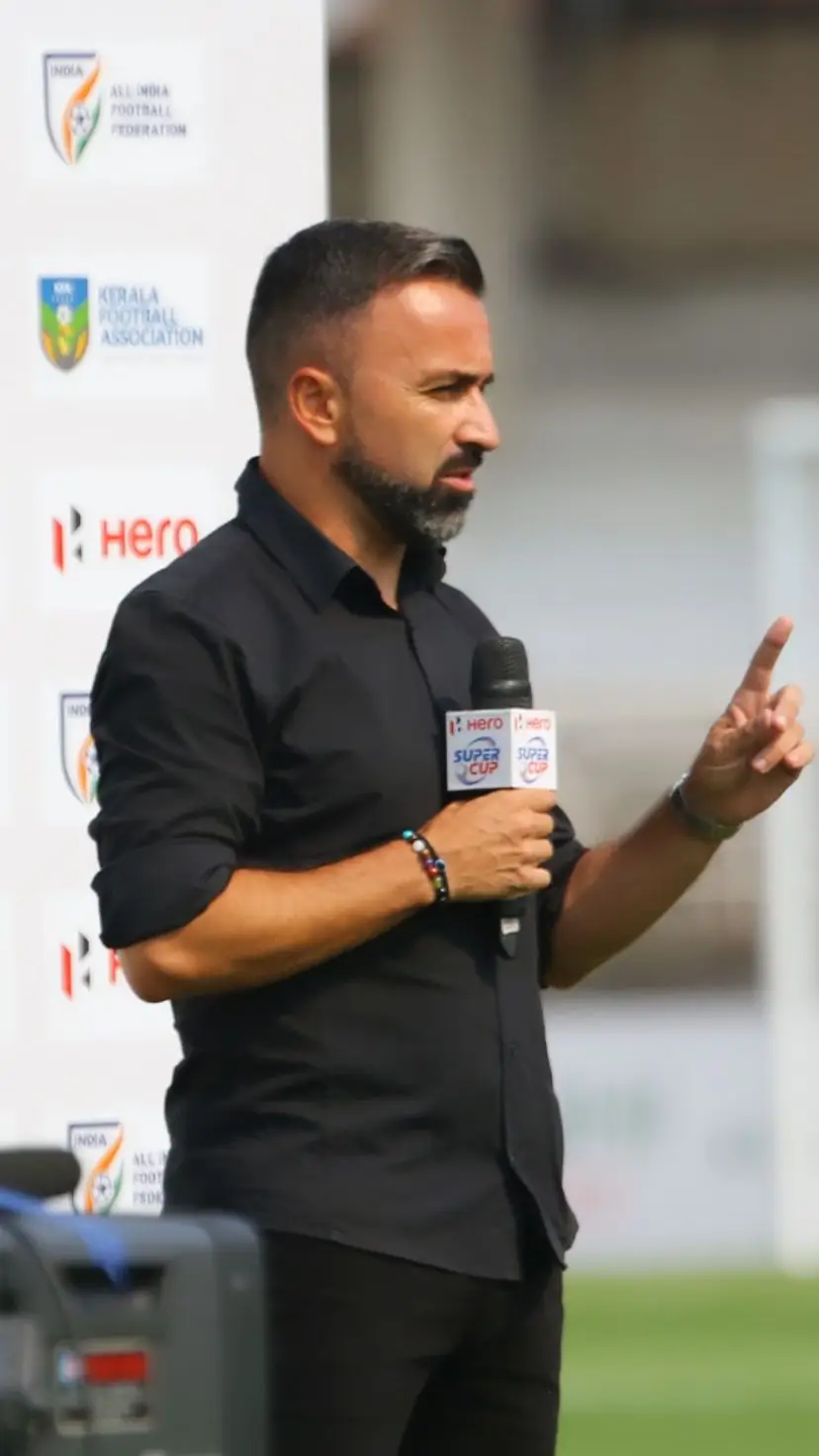 O técnico português a falar antes da Supertaça da índia