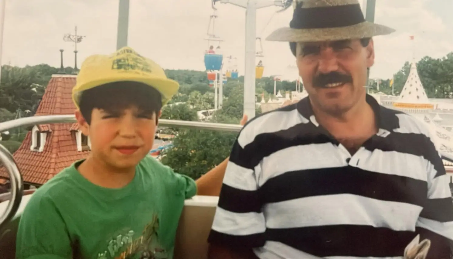 António com o pai
