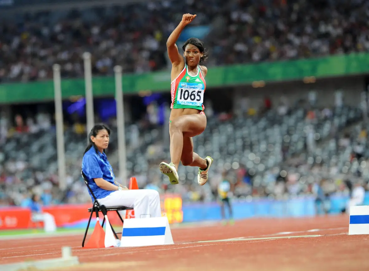 Patrícia Mamona nas Universíadas de 2011, em Shenzen, na China.