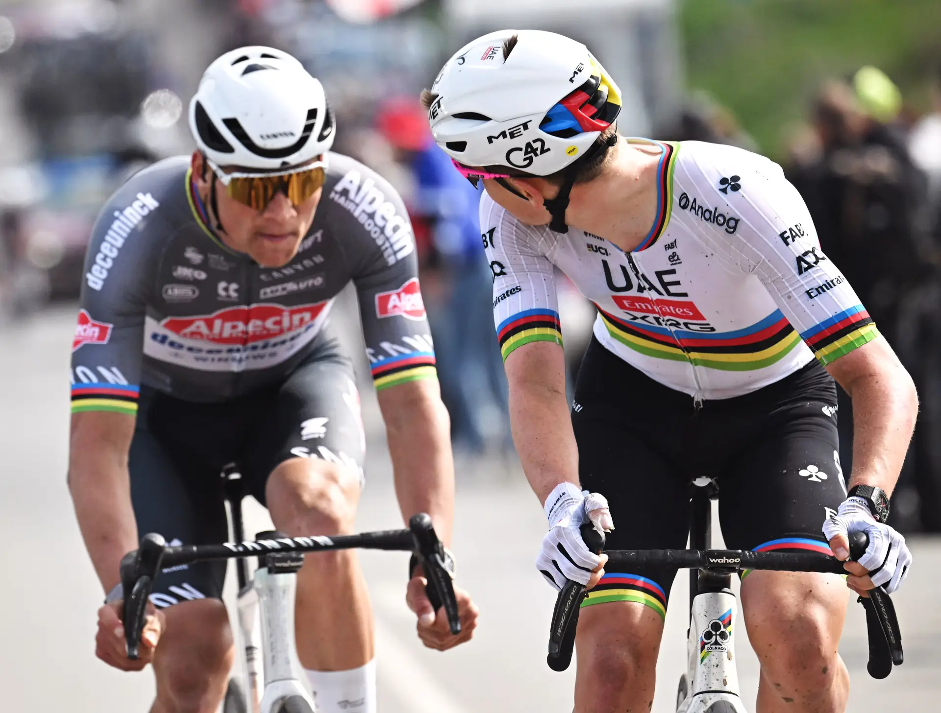 Uma queda privou o Paris-Roubaix de uma luta até final. Mathieu van der Poel ganhou pela terceira vez, Pogačar pode ganhá-la um dia