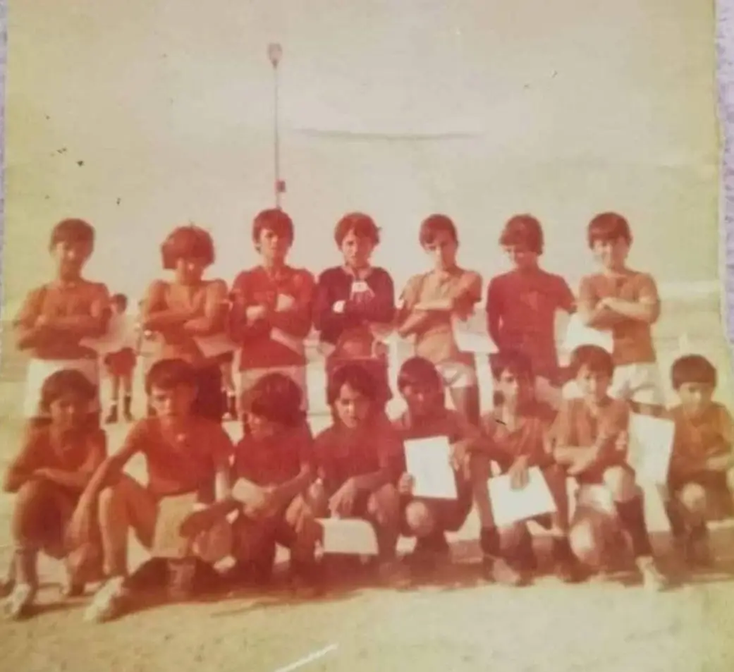 Rui Capela (2º atrás à esquerda) fez parte da seleção distrital de Beja em 1978/79