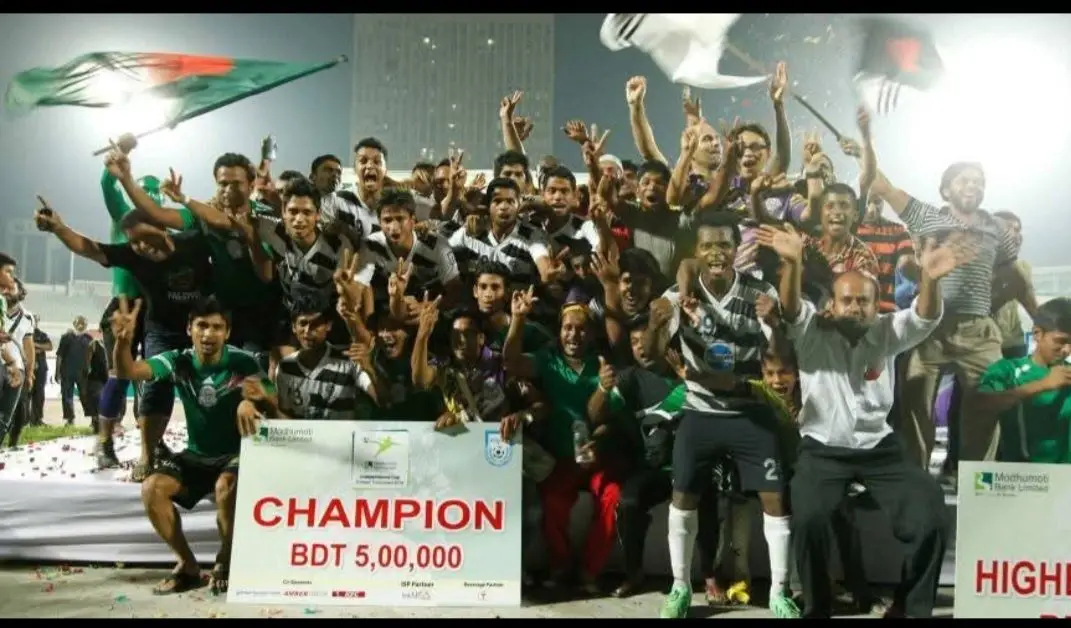 A equipa com a qual Rui Capela venceu a Taça do Bangladeche