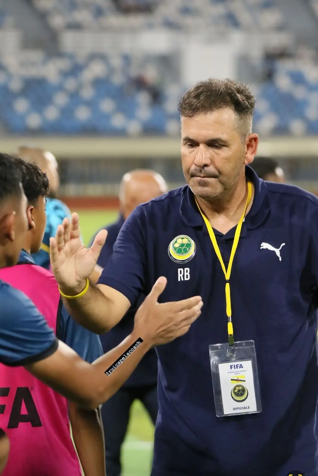 Capela também fez dois jogos como selecionador do Brunei
