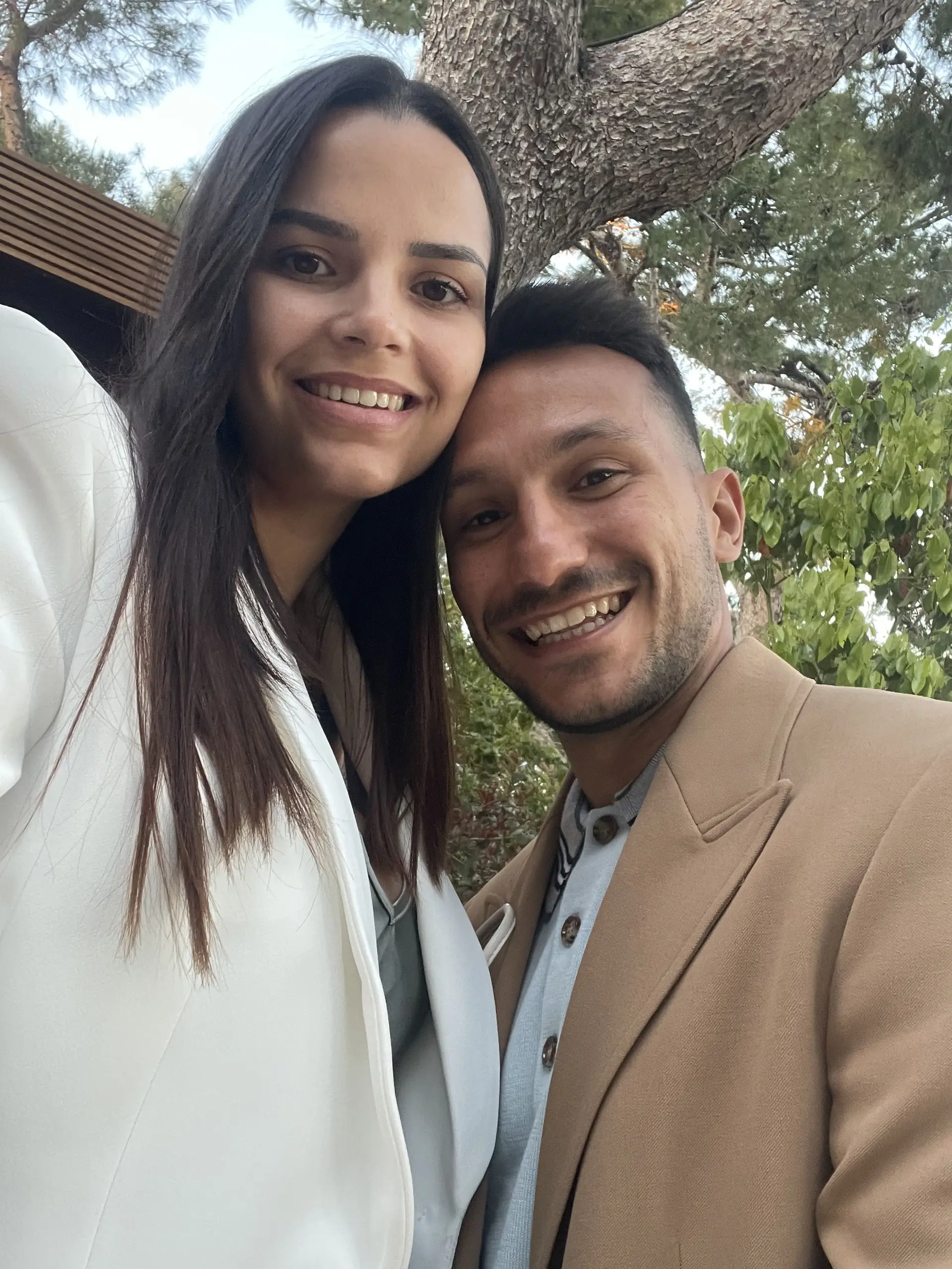 João com a mulher, Andreia