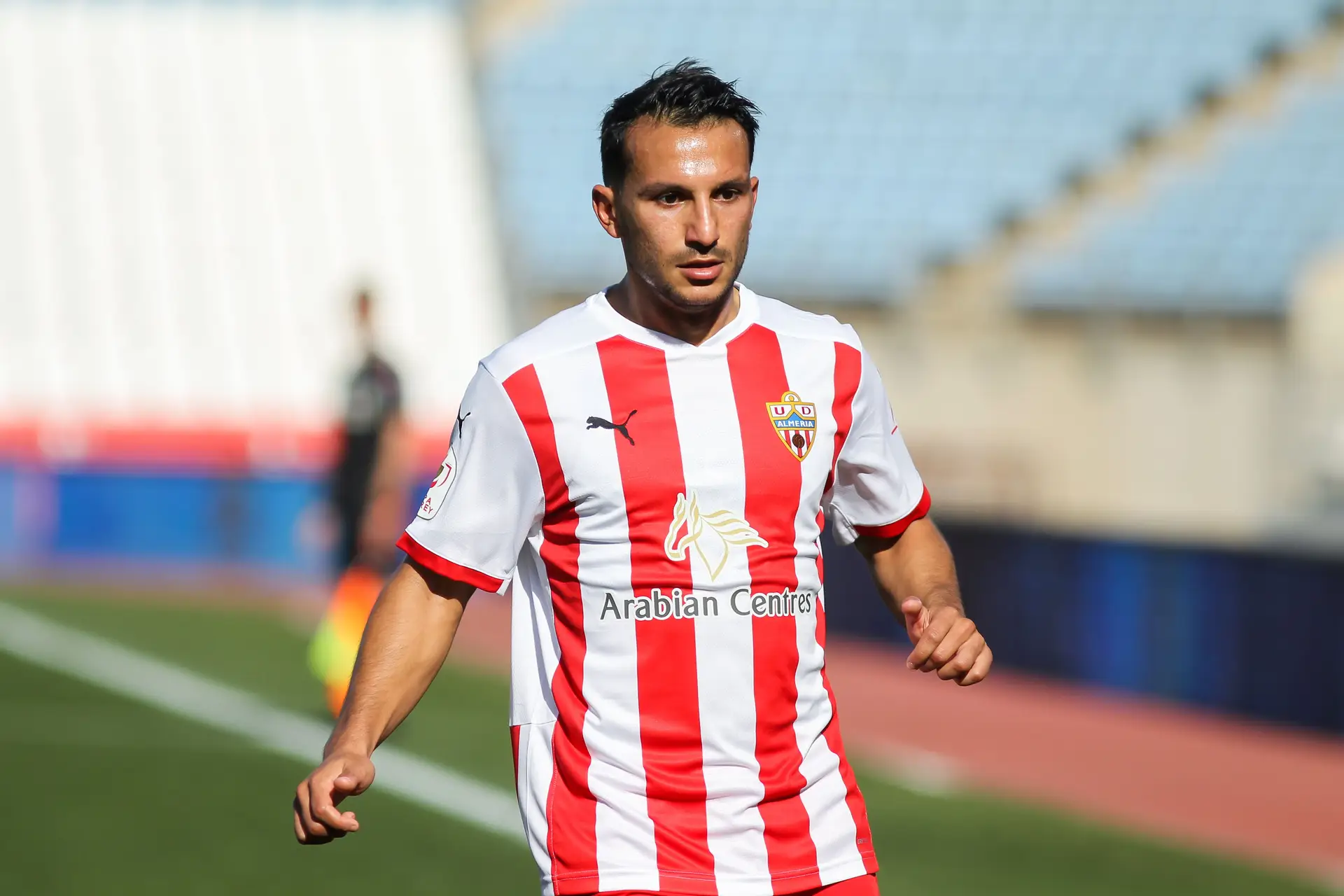 Na época 2020/21 João foi emprestado ao Almería, da Espanha