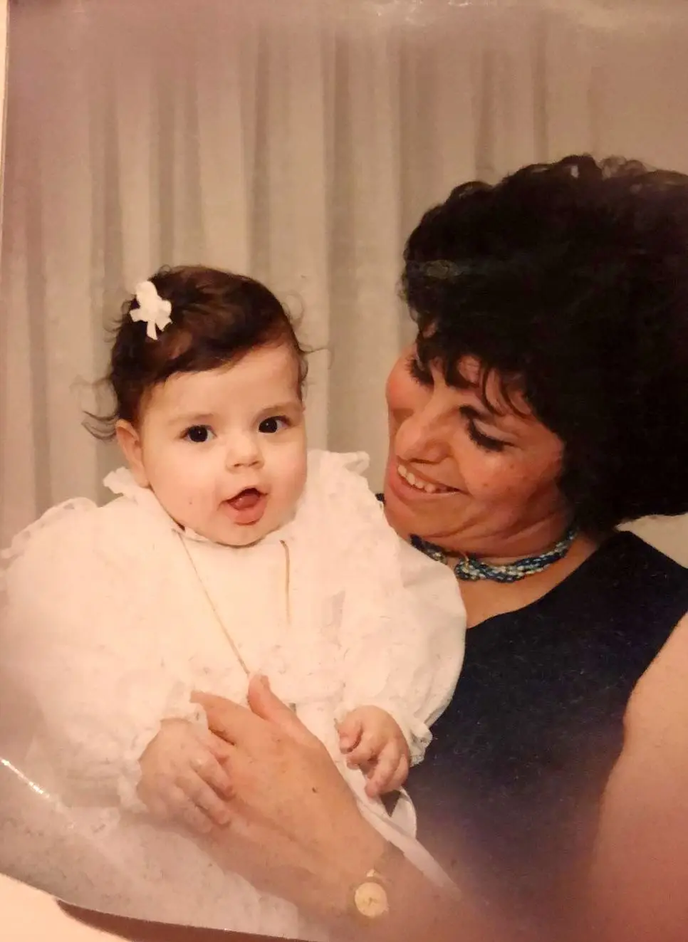 Inês com a mãe