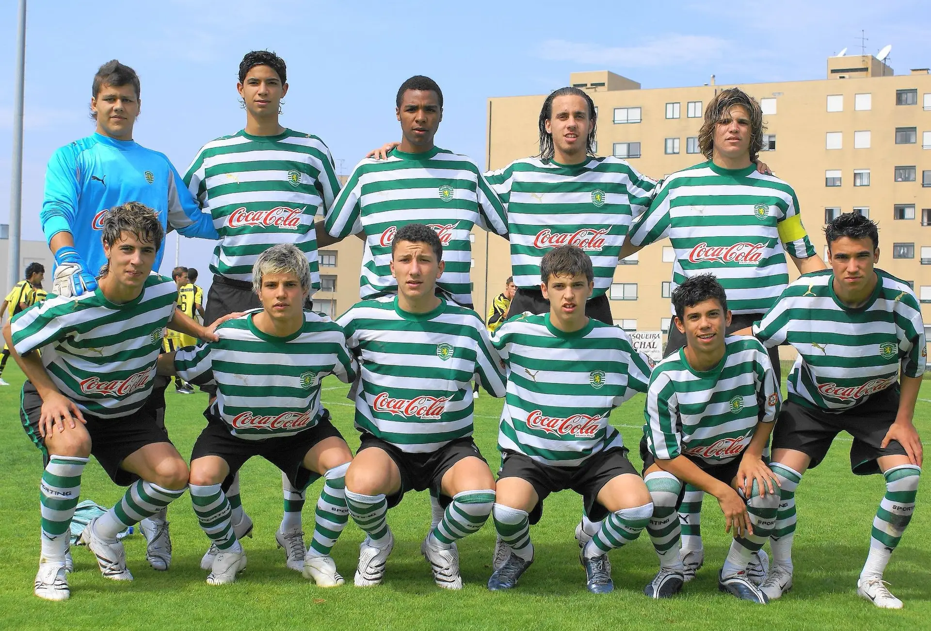 Uma das equipas da formação do Sporting, da qual André Sousa (3º em baixo à contar da esquerda) fez parte
