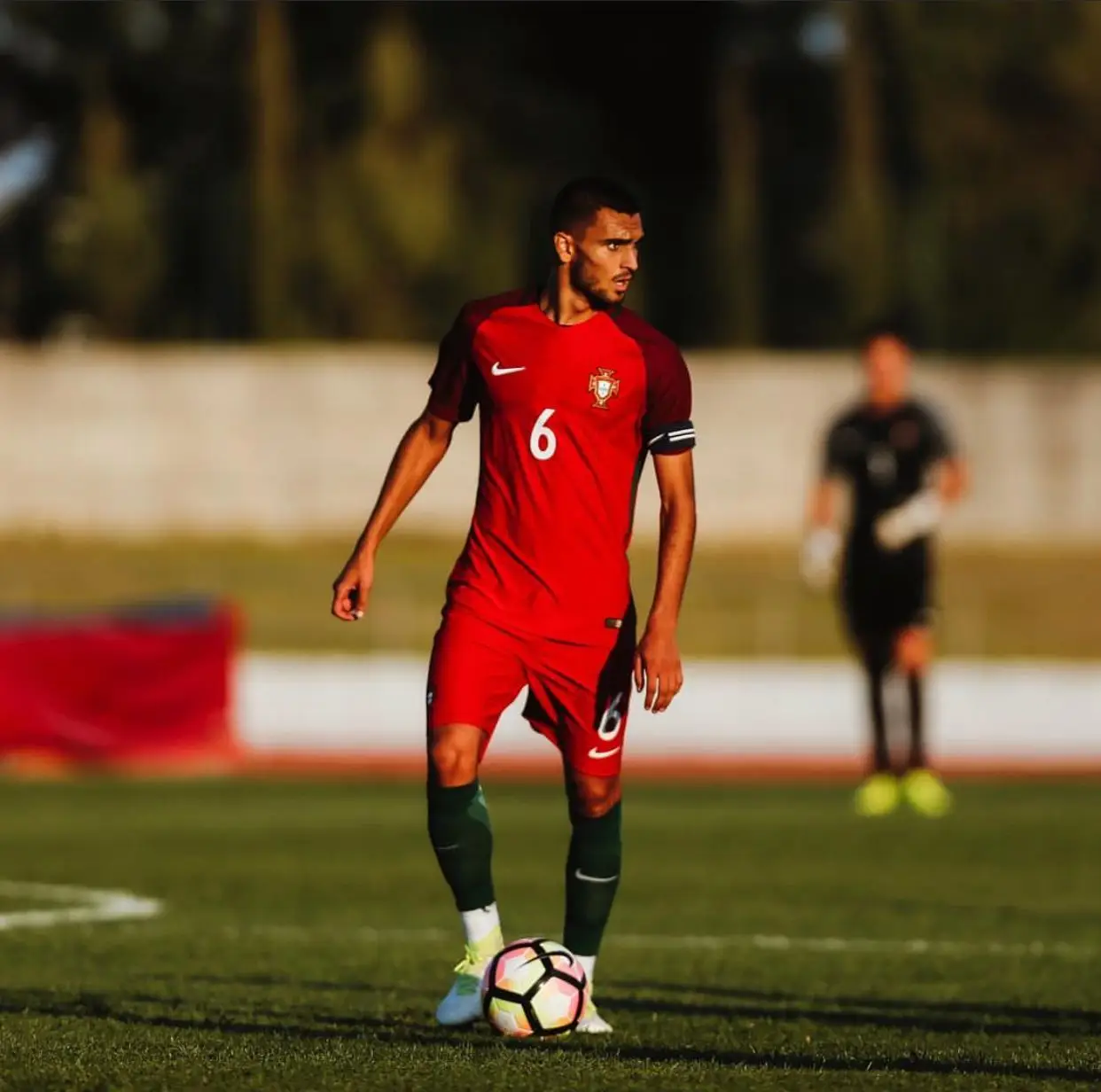 Rui Pires durante um jogo da seleção Sub 19