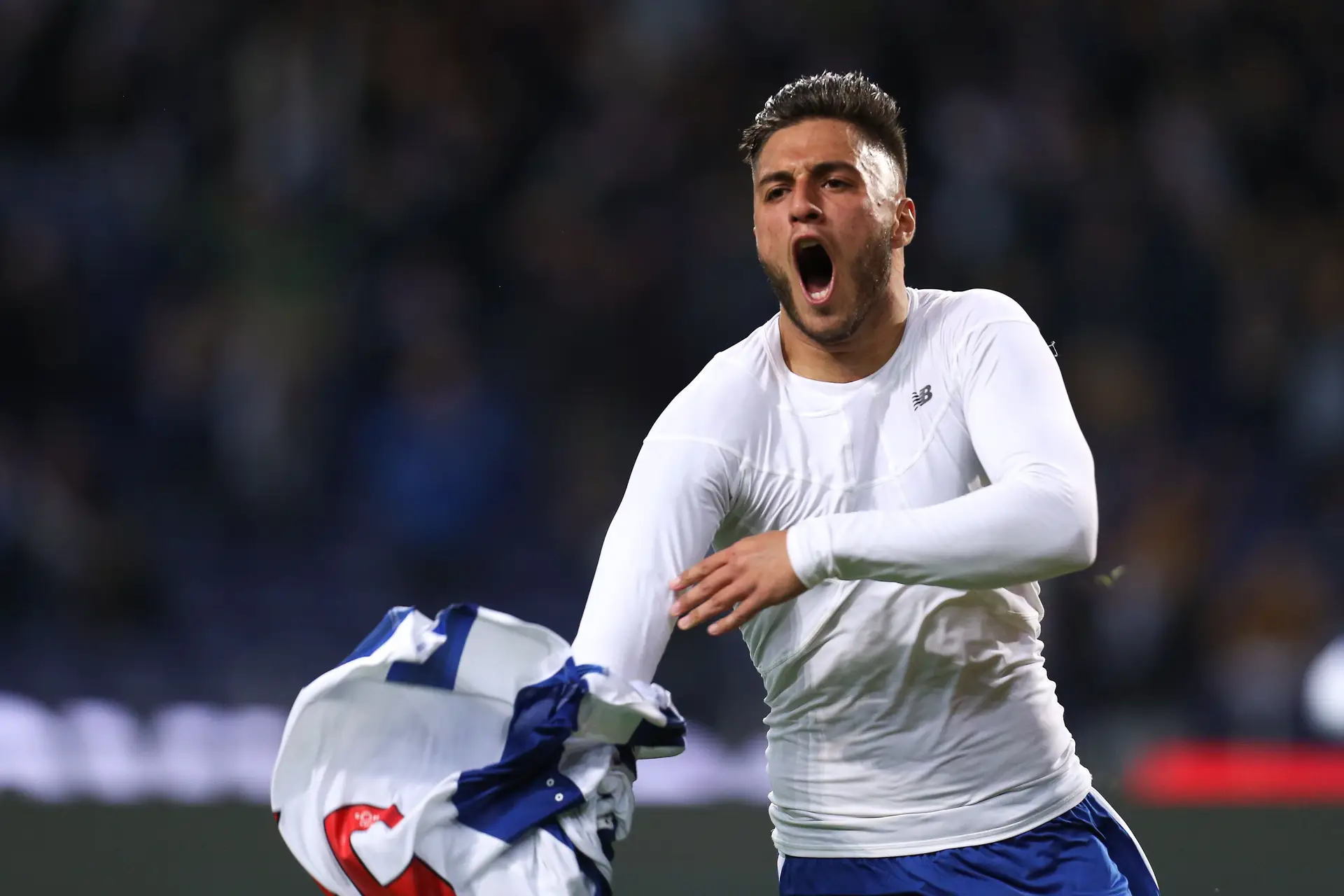 Rui Pedro a festejar o golo que marcou ao SC Braga, em dezembro de 2016
