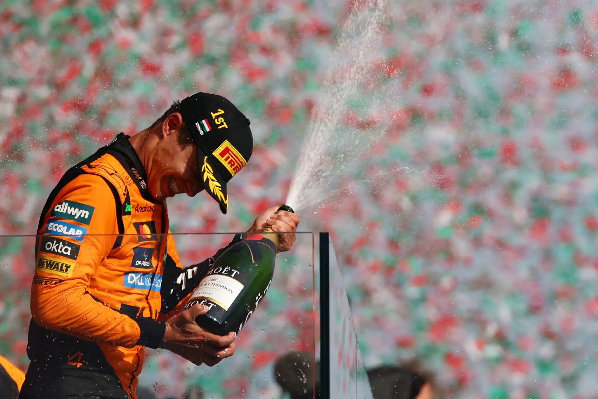 A estratégia de Lando Norris foi mais forte que os seus erros: britânico vence GP Hungria e aproxima-se de Piastri no Mundial 