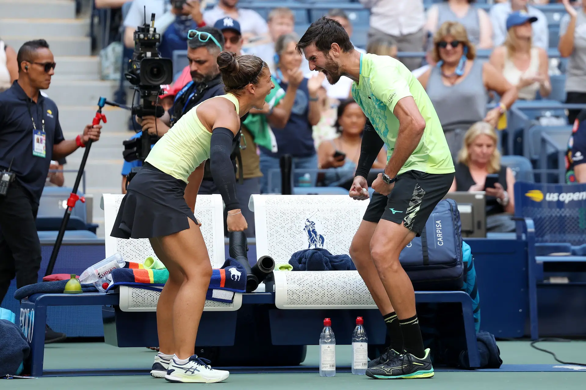 Sara Errani e Andrea Vavassori, vencedores do torneio em 2024, são a única dupla de especialistas convidada para os novos pares mistos do US Open