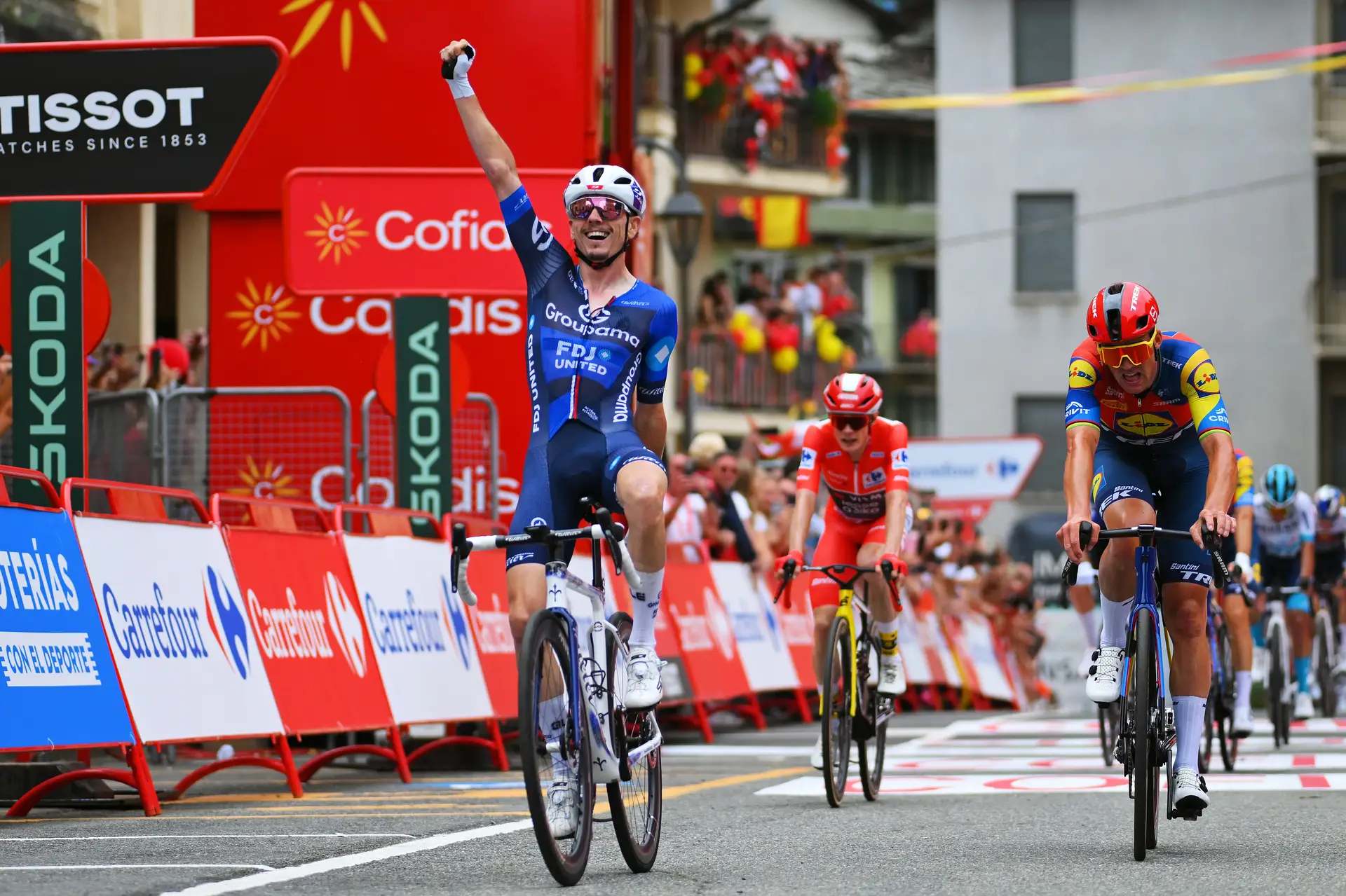 Vuelta: David Gaudu vence terceira etapa, Jonas Vingegaard segue líder