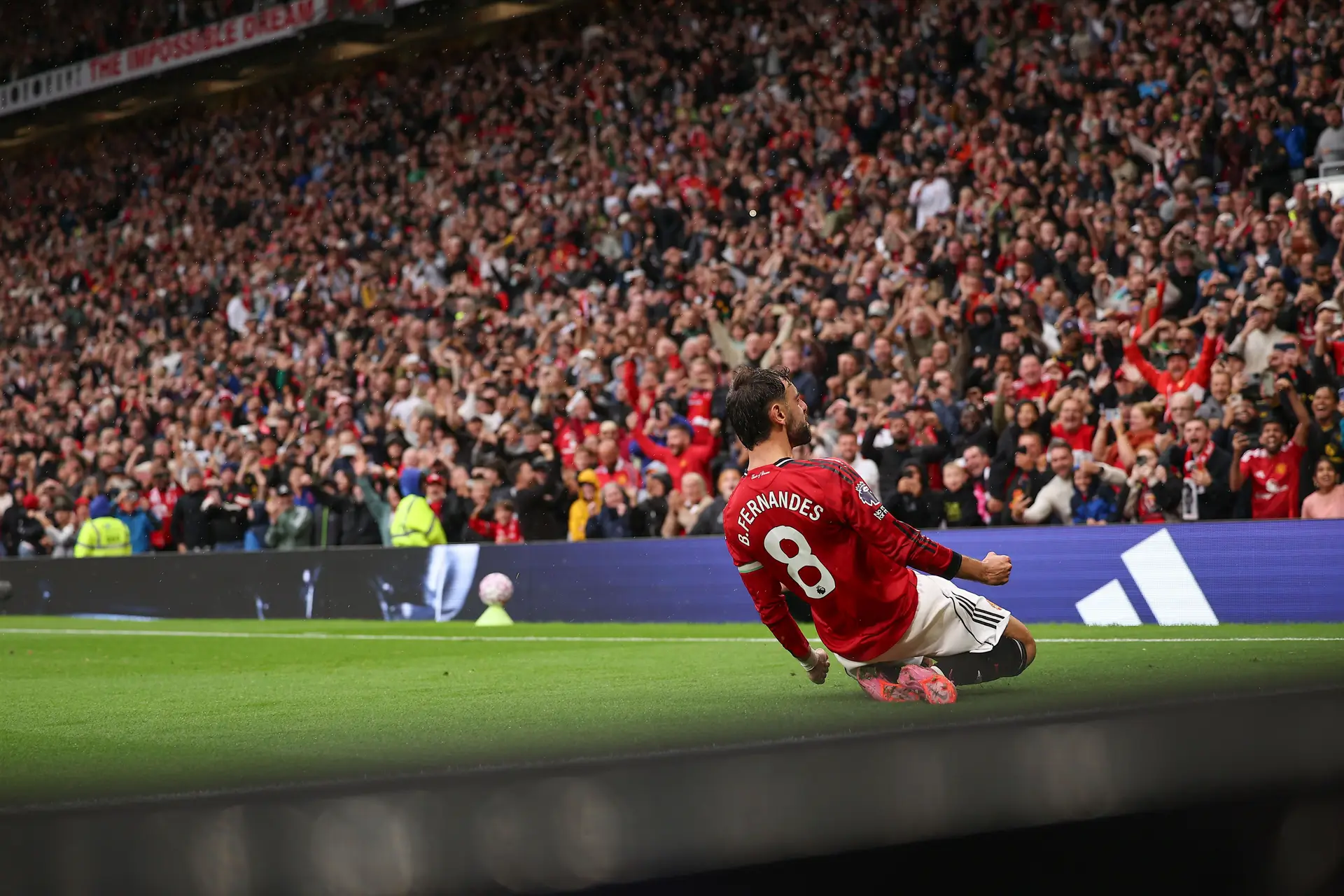 A primeira vitória de Ruben Amorim e do Manchester United esta temporada só apareceu aos 90’+7