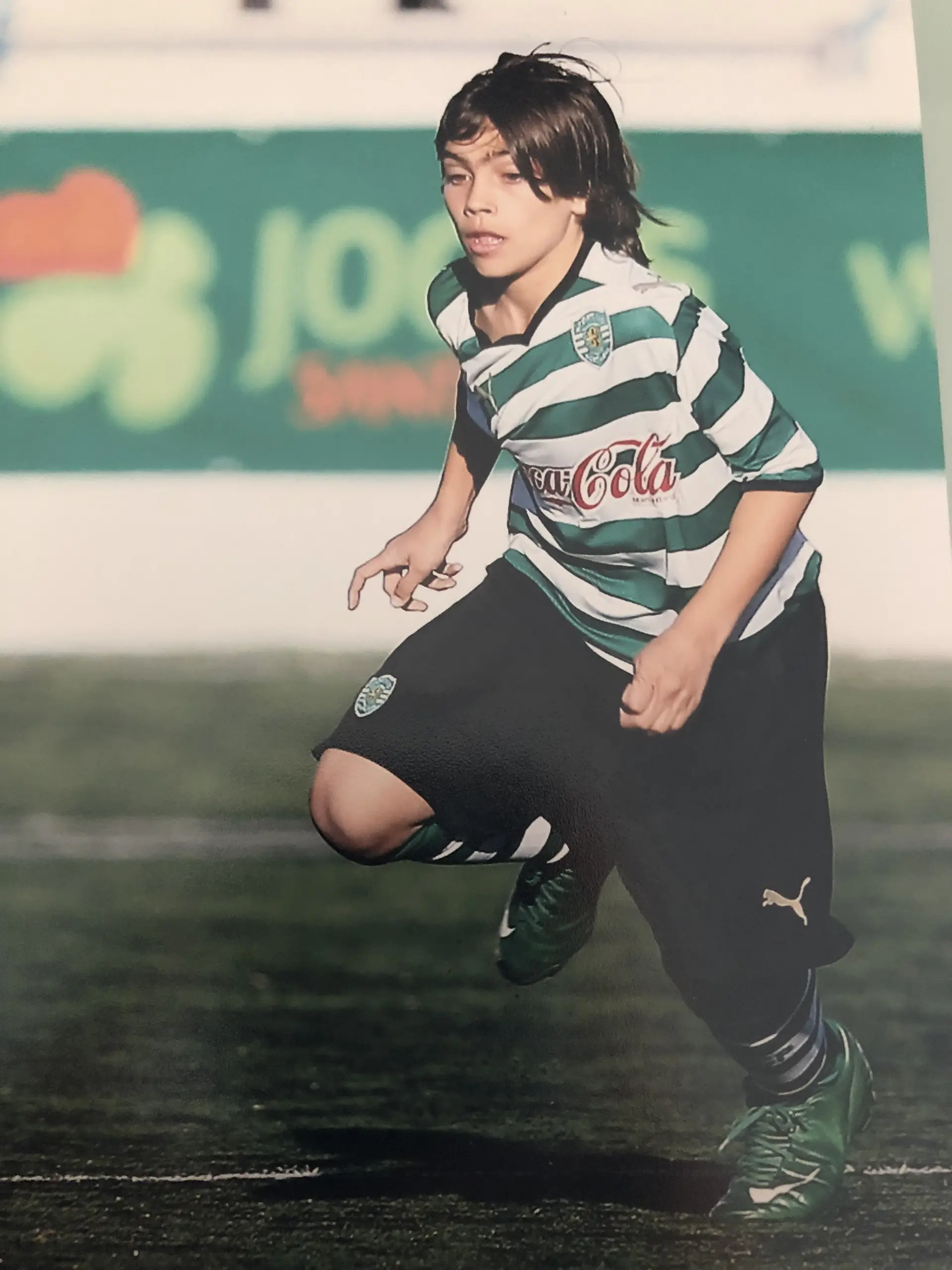Joca passou a jogar pelo Sporting, com 11 anos